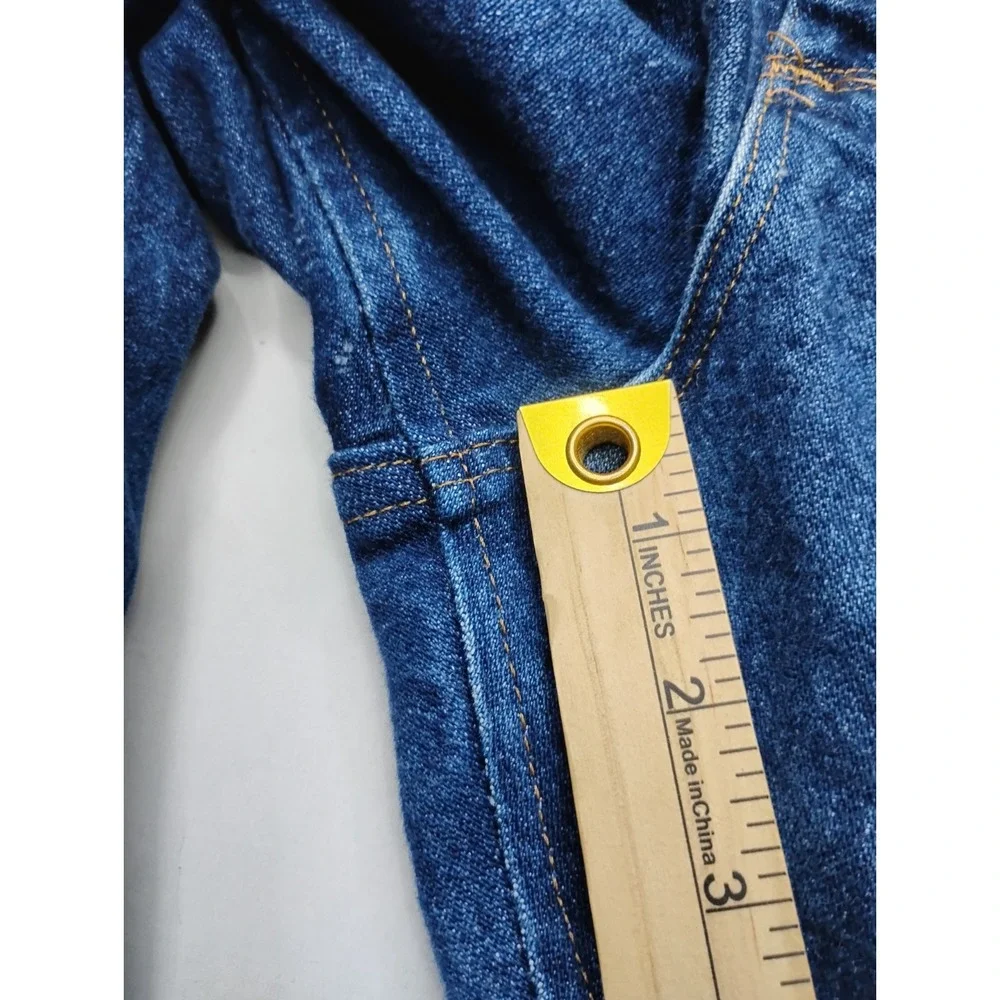 Wrangler Jeans Mens 40x32 Blue Regular Straight Leg Denim Pants 47MWZ (28.5 ins)